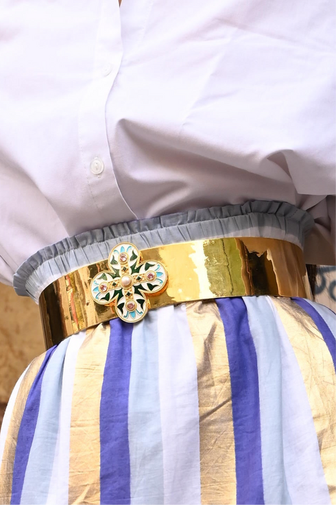 VICTORIAN ENAMEL BELT