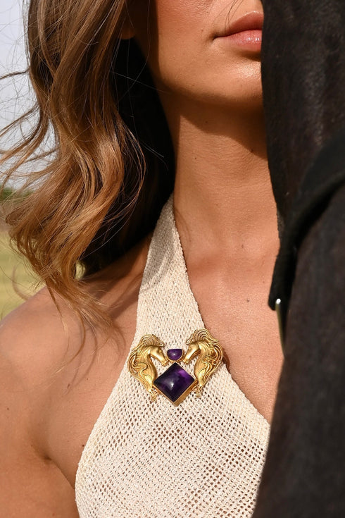 HORSE BROOCH