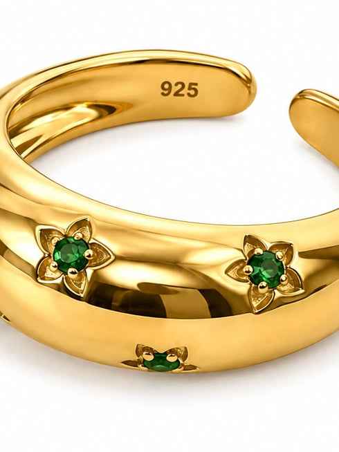 GREEN STAR DOME RING