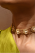SPARKLING GOLD LION CHOKER