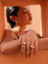 GOLD BUBBLE DOME RING