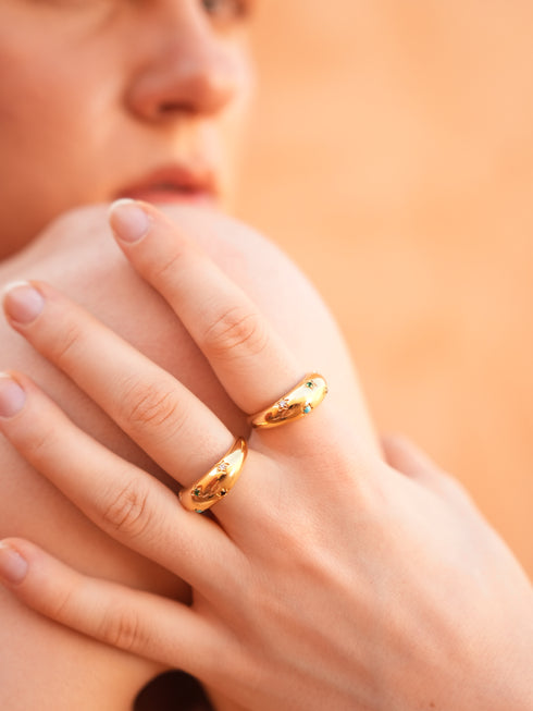 TURQUOISE CRYSTAL RING