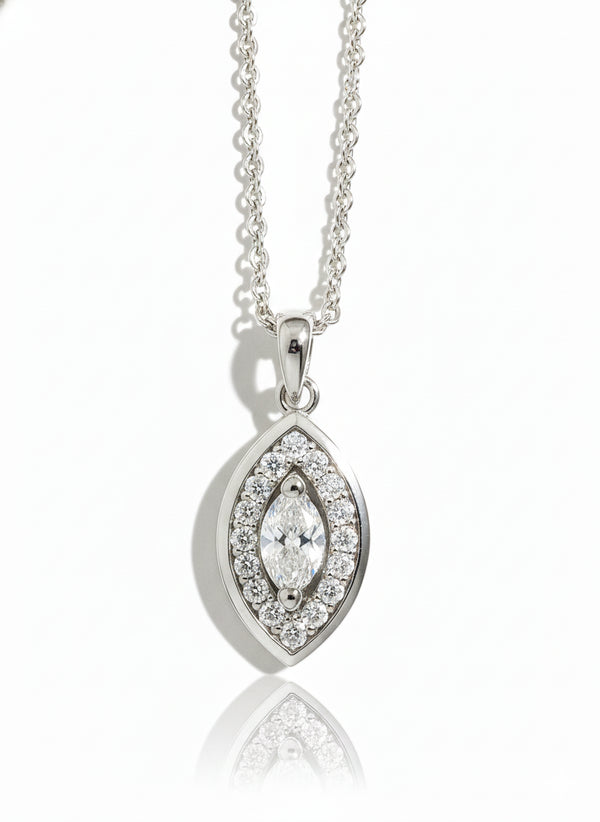 SILVER EVIL EYE CHAIN