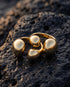 GOLD BUBBLE DOME RING
