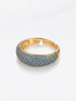 AQUAMARINE PAVE RING