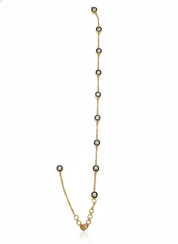 BLACK ENAMEL CHOKER