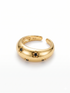 BLACK STAR DOME RING