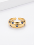 BLUE STAR DOME RING