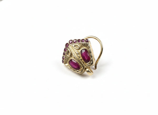 GOLD KRISHNA FEET NOSE PIN