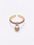 AMETHYST HEART STONE RING