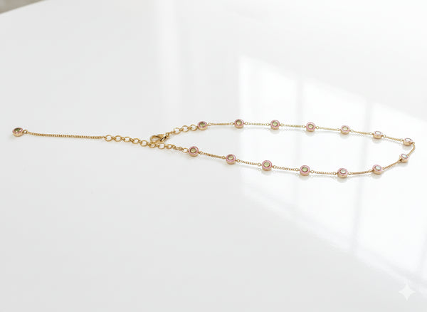 PINK ENAMEL CHOKER