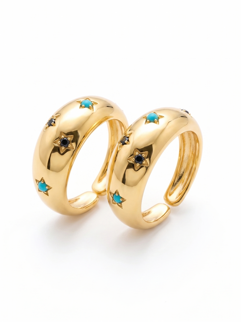 TURQUOISE CRYSTAL RING