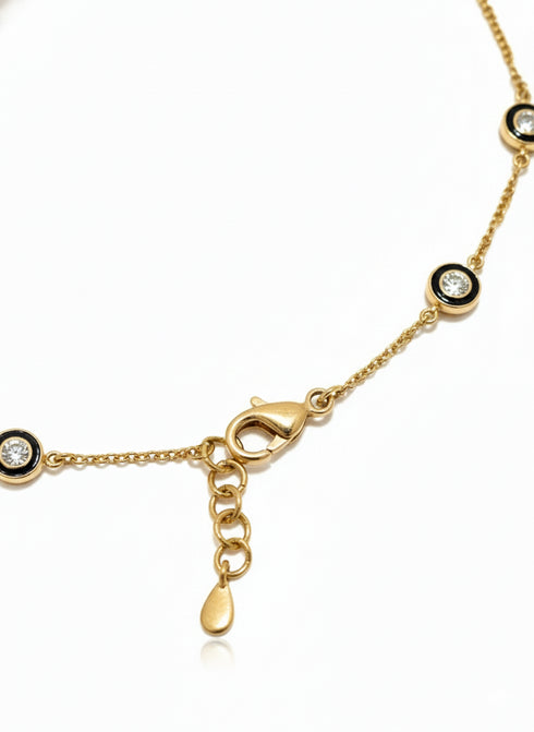 BLACK ENAMEL CHOKER