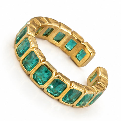 AQUAMARINE ONYX RING